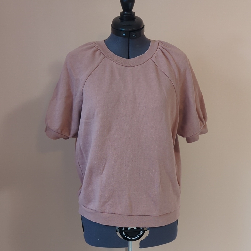 Madewell Pink Oversized Sweatshirt Sz XS